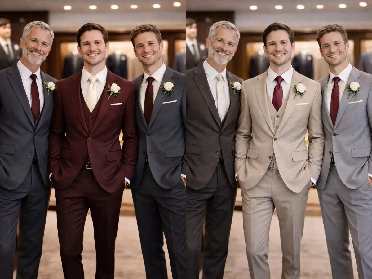 ternos marsala para noivo pai e padrinhos