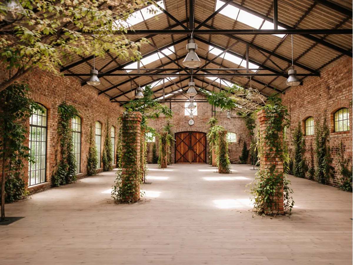 Espaço rústico para cerimônia de casamento