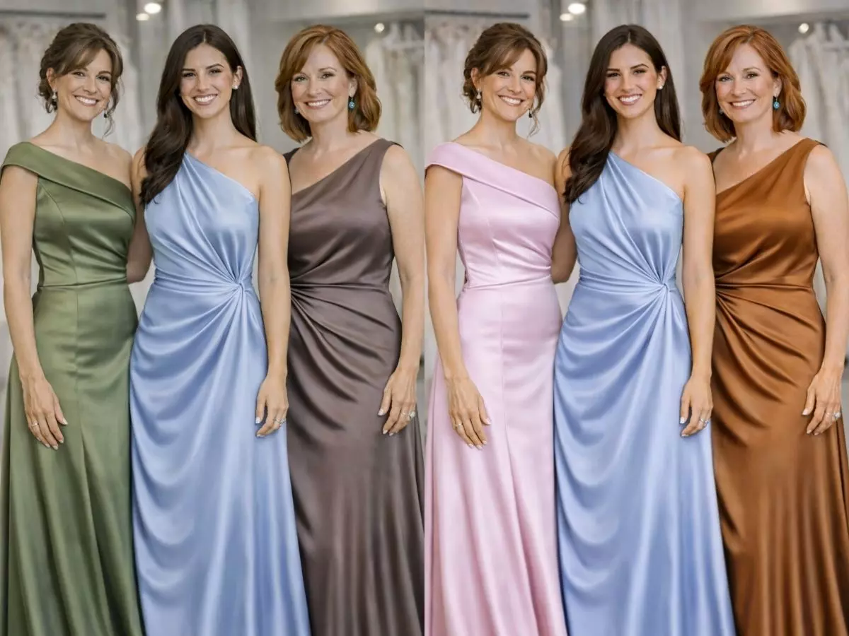 Vestido azul serenity em combinação elegante para casamento