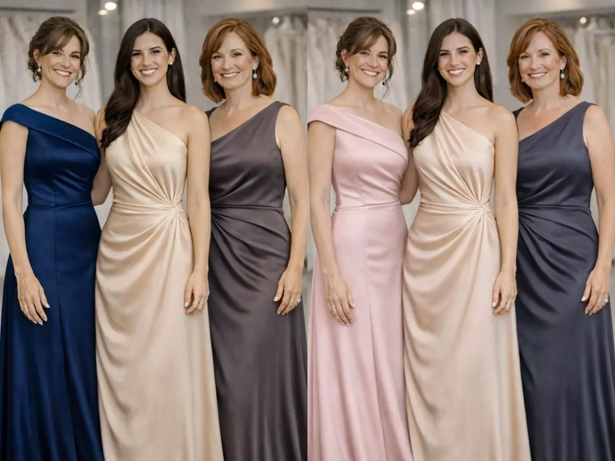 Vestido champanhe em combinação elegante para casamento