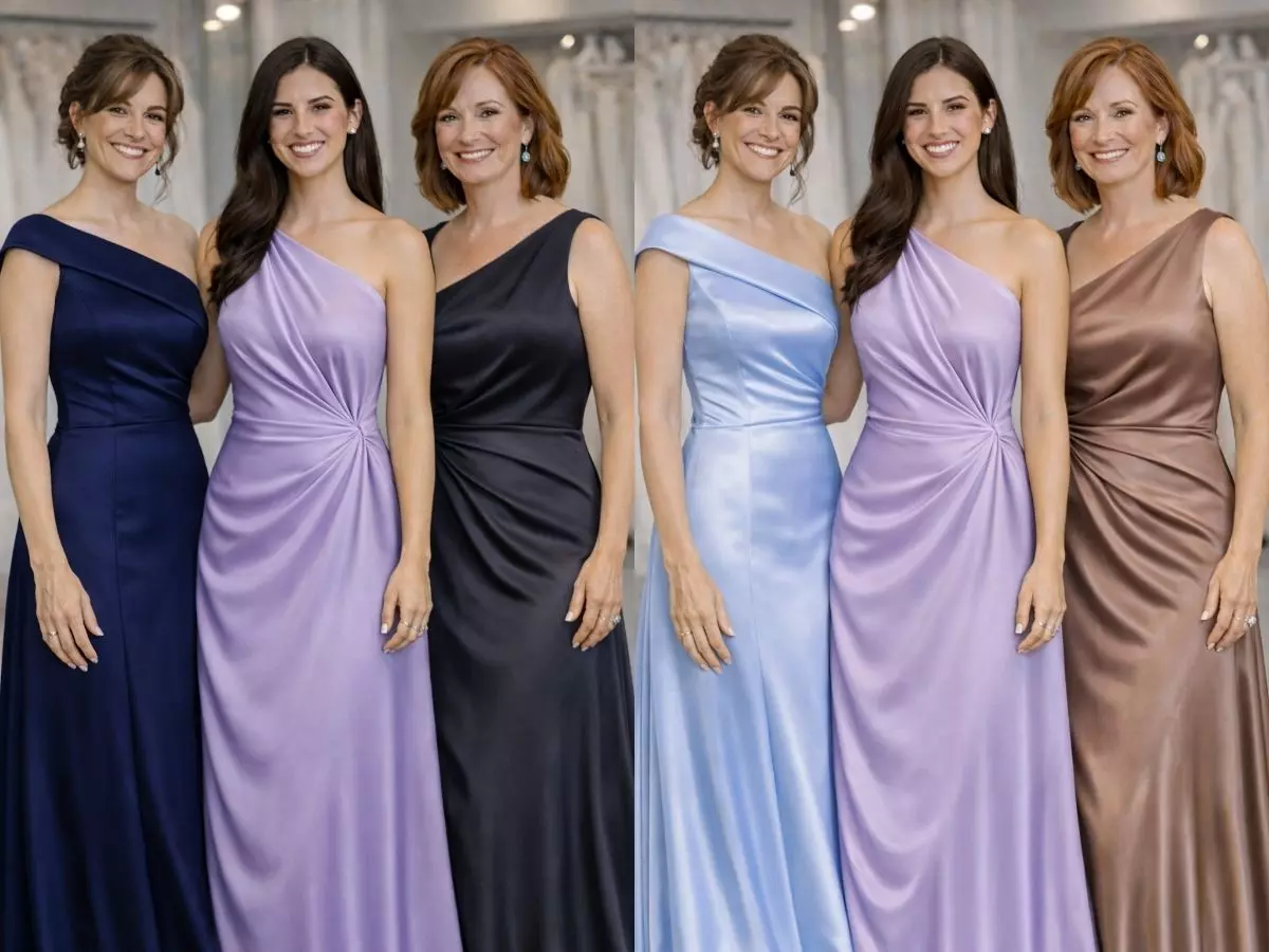 Vestido lavanda em combinação elegante para casamento